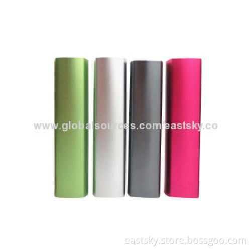 2600mAh Aluminum Charger with Intelligent MCU Controller, Stylish and PortableNew